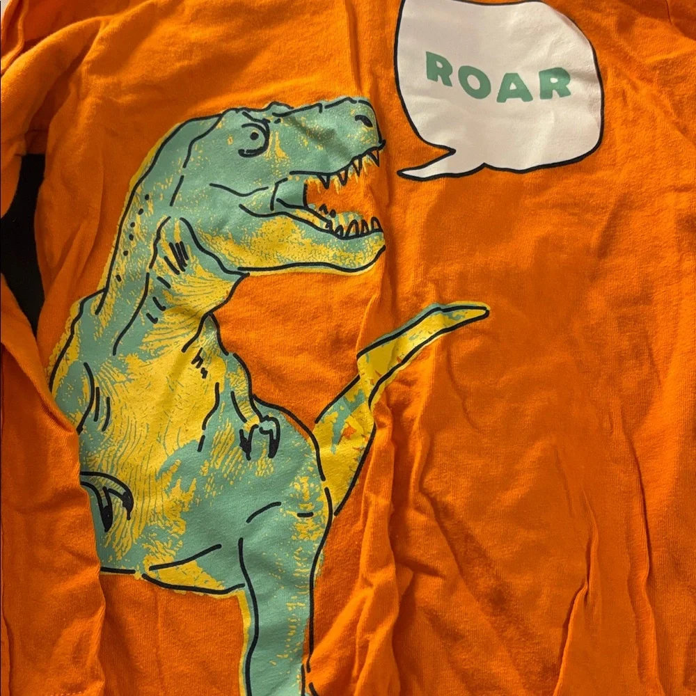 Carter's Orange Dinosaur Long Sleeve Tee 5